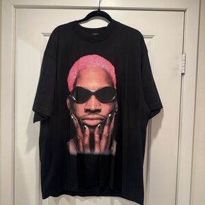 DND by Ferris Dennis Rodman Black Graphic Tee